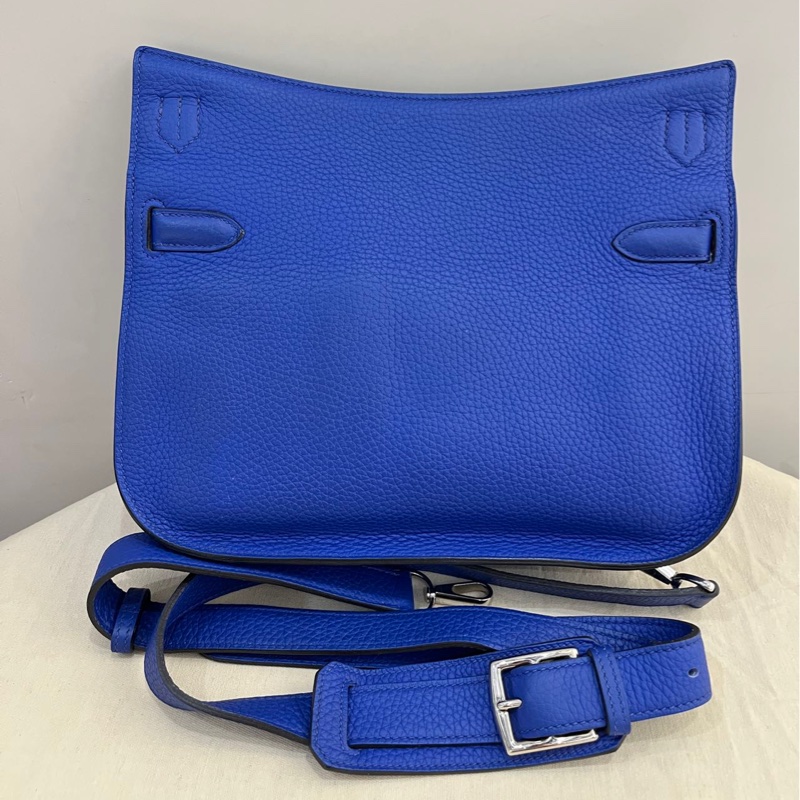 🌈Hermes💙Jypsiere 28💙藍色銀扣🌟98新🌈stamp R🌟愛馬仕🌟-9