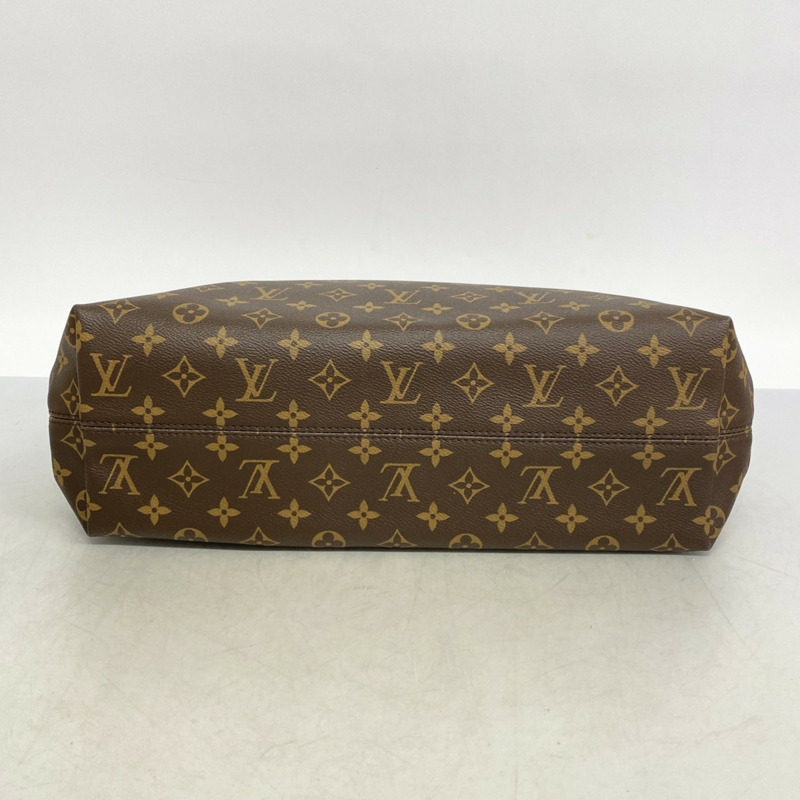 路易威登 Monogram Graceful MM 女士單背包 M43703 棕色-2