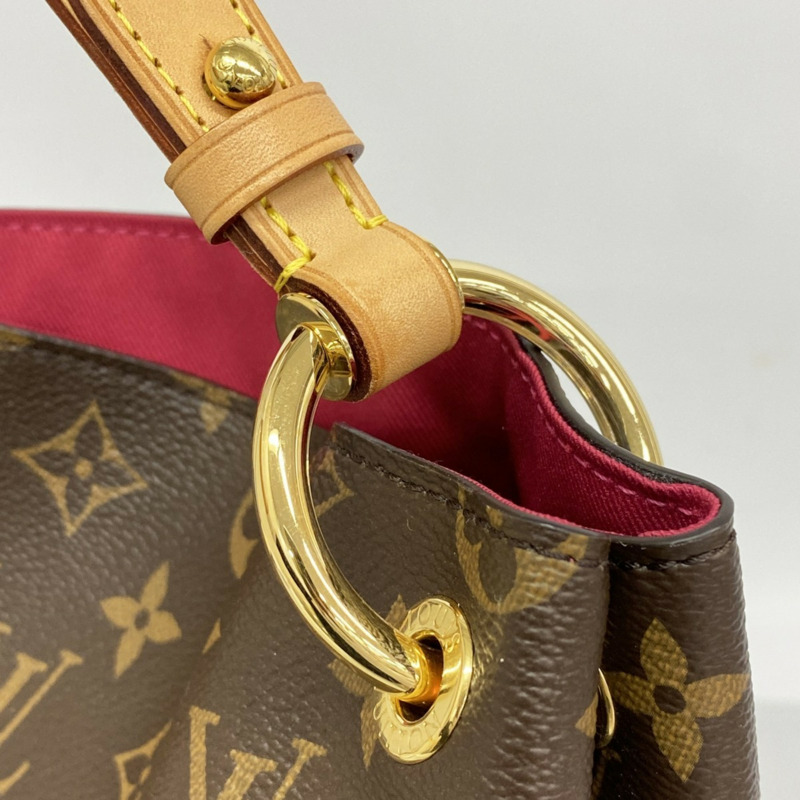 路易威登 Monogram Graceful MM 女士單背包 M43703 棕色-6