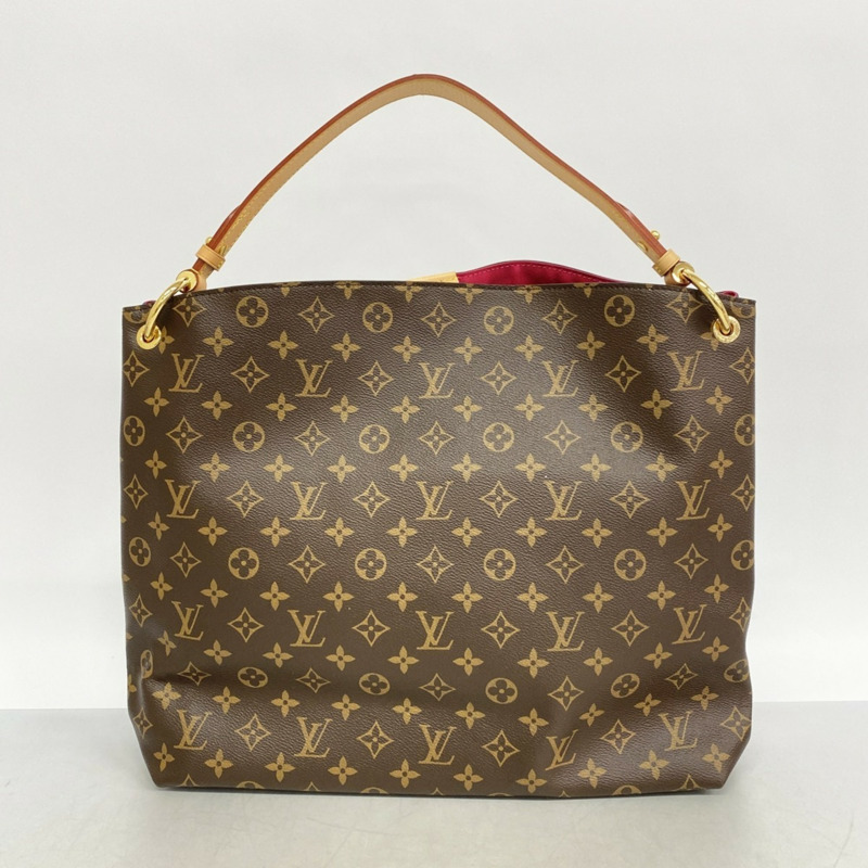 路易威登 Monogram Graceful MM 女士單背包 M43703 棕色-8