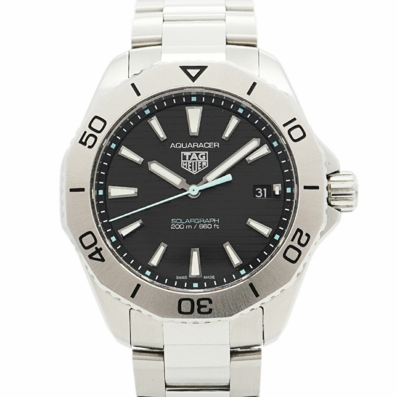 TAG Heuer Aquaracer WBP1114 黑色錶盤男士手錶-0