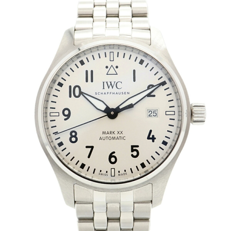 IWC 沙夫豪森飛行員 IW328208 銀色錶盤男士手錶-0