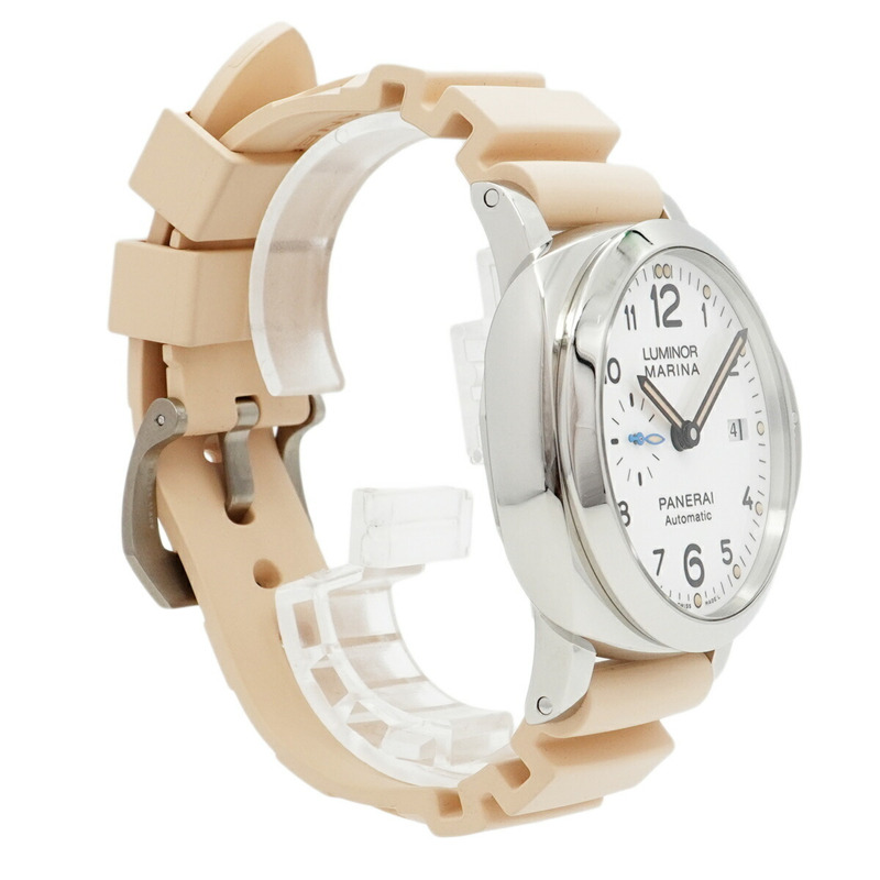 沛納海 Luminor Marina PAM01499 白色錶盤男士腕錶-2