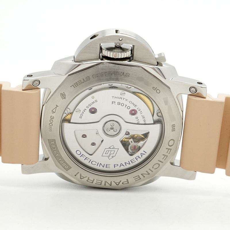 沛納海 Luminor Marina PAM01499 白色錶盤男士腕錶-4