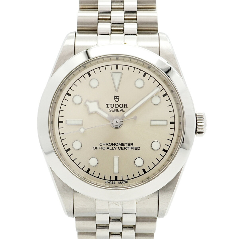 帝舵碧灣39 79660 銀色錶盤男士腕錶-0