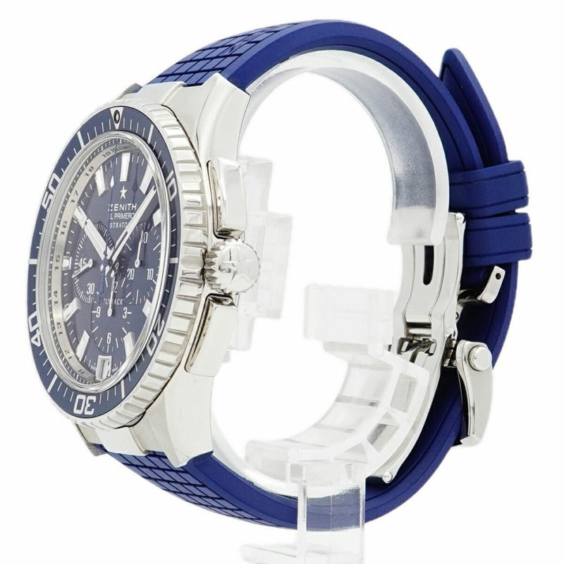 Zenith El Primero Stratos Flyback 03.2067.405 51.R514 海軍藍錶盤男士手錶-1