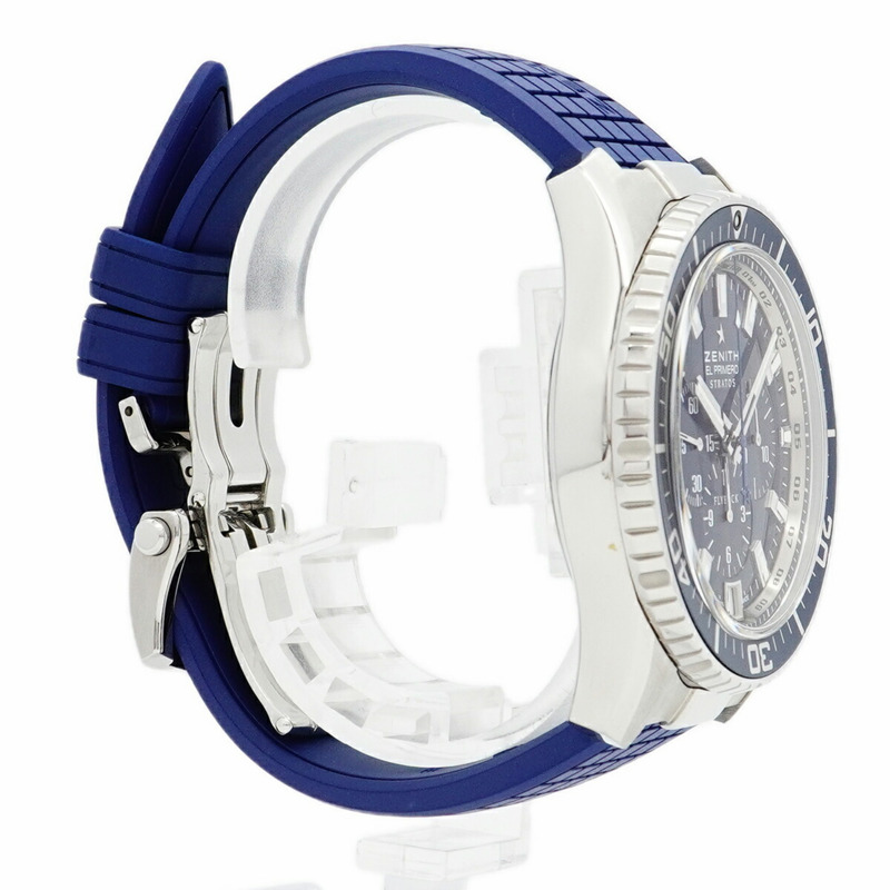 Zenith El Primero Stratos Flyback 03.2067.405 51.R514 海軍藍錶盤男士手錶-2