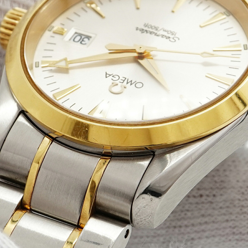 歐米茄海馬系列 2318.30 銀色錶盤男士腕錶-6