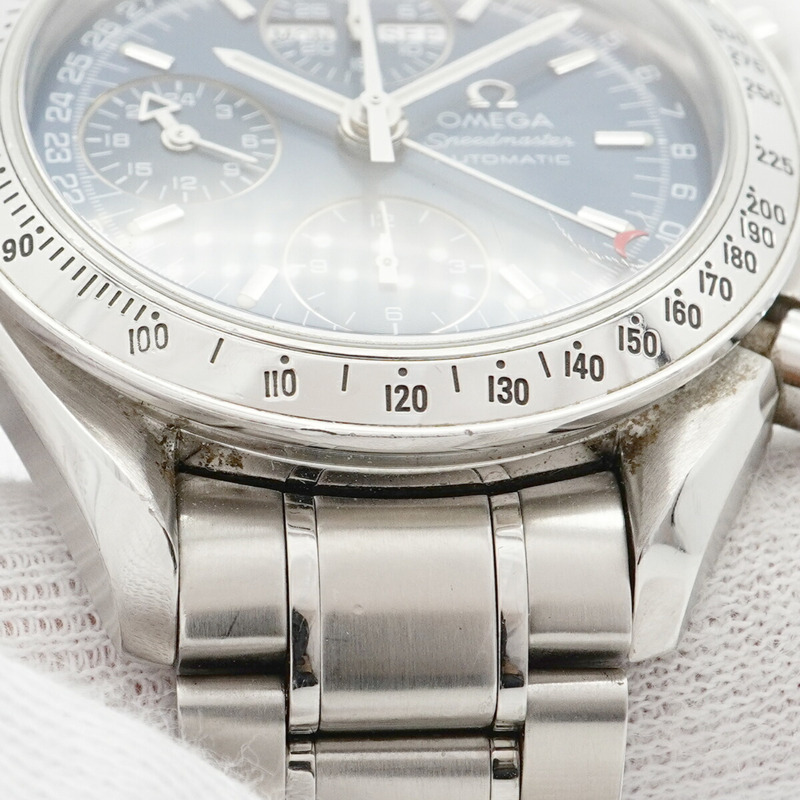 歐米茄超霸系列3523.80海軍藍錶盤男士腕錶-6