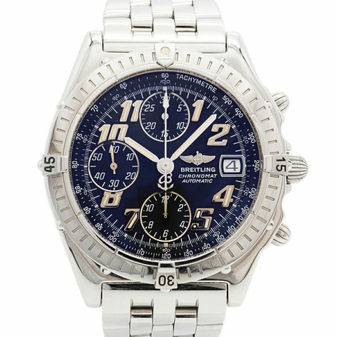 百年靈 Chronomat Blackbird A13350 黑色錶盤男士腕錶