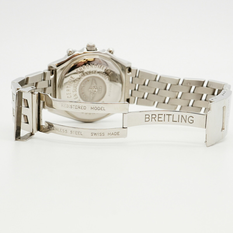 百年靈 Chronomat Blackbird A13350 黑色錶盤男士腕錶-3