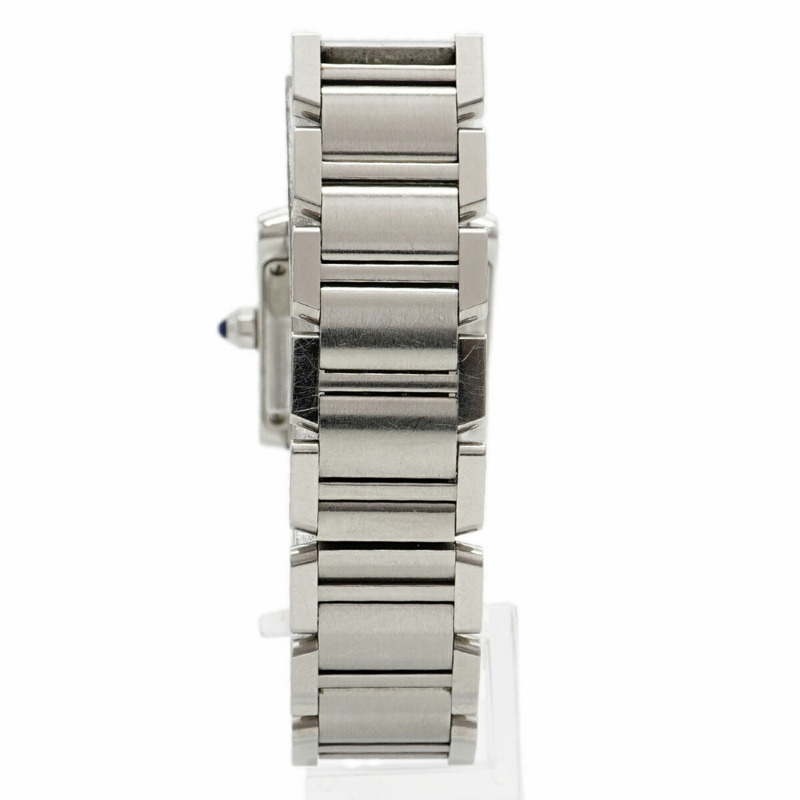 卡地亞 Tank Française SM W4TA0008 象牙色錶盤女士腕錶-7