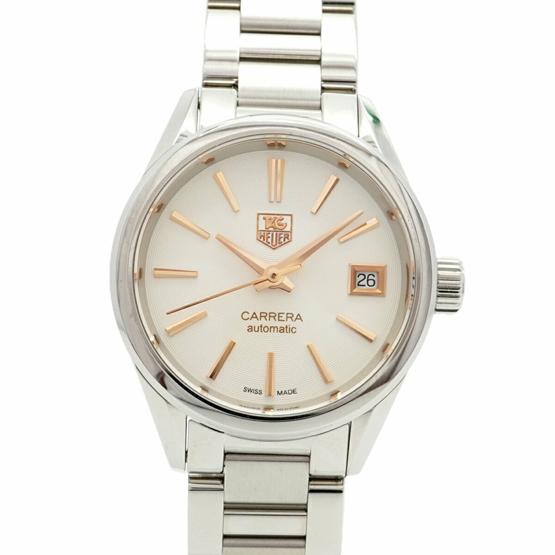 TAG Heuer 豪雅卡萊拉 WAR2412 米色錶盤女士腕錶-0