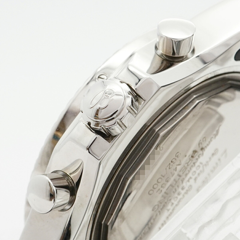 百年靈賓利A47362男士黑色錶盤腕錶-7