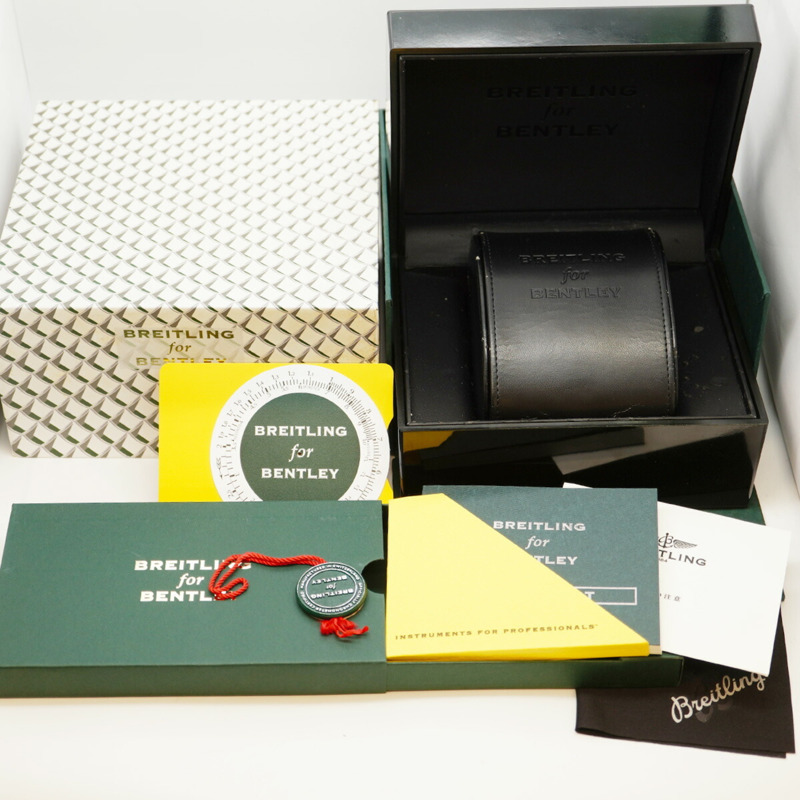 百年靈賓利A47362男士黑色錶盤腕錶-8