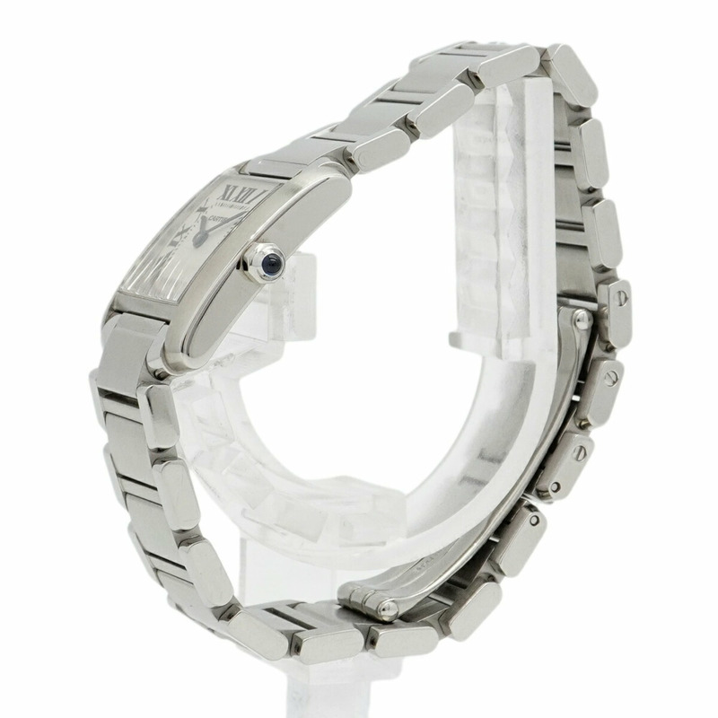 卡地亞 Tank Française SM W51008Q3 象牙色錶盤女士腕錶-1