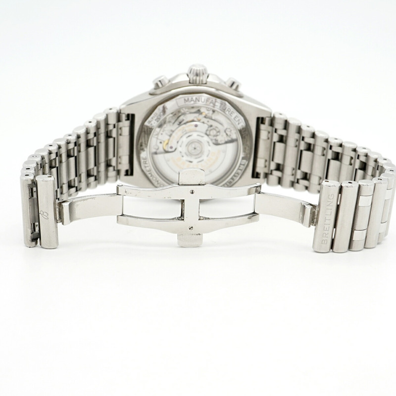 百年靈 Chronomat 日本版 AB0134 黑色錶盤男錶-3