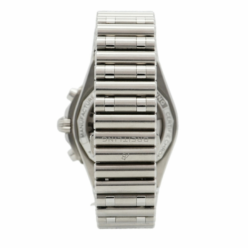 百年靈 Chronomat 日本版 AB0134 黑色錶盤男錶-7