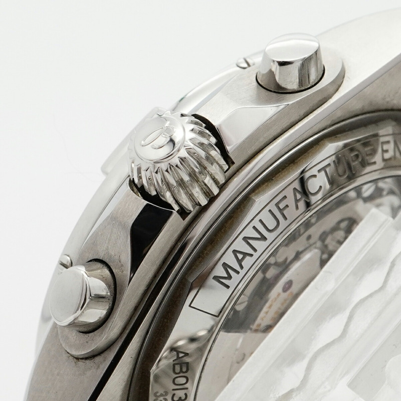 百年靈 Chronomat 日本版 AB0134 黑色錶盤男錶-8