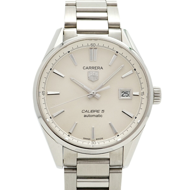 TAG Heuer 豪雅卡萊拉 WAR211B 白色錶盤男士腕錶-0