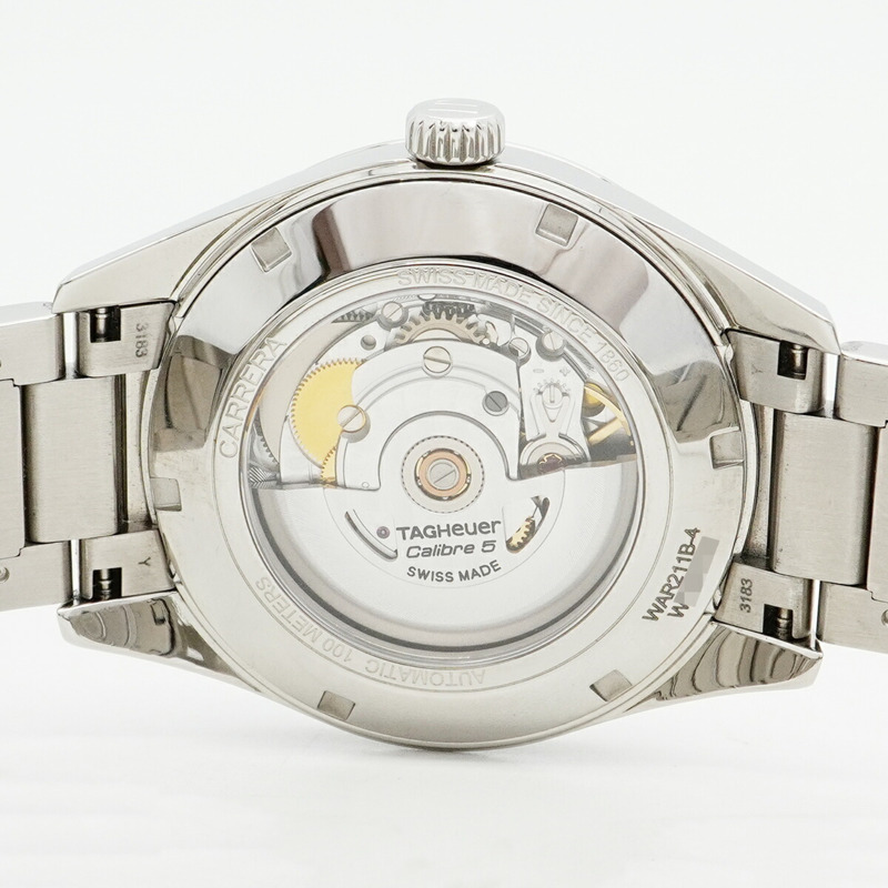 TAG Heuer 豪雅卡萊拉 WAR211B 白色錶盤男士腕錶-4