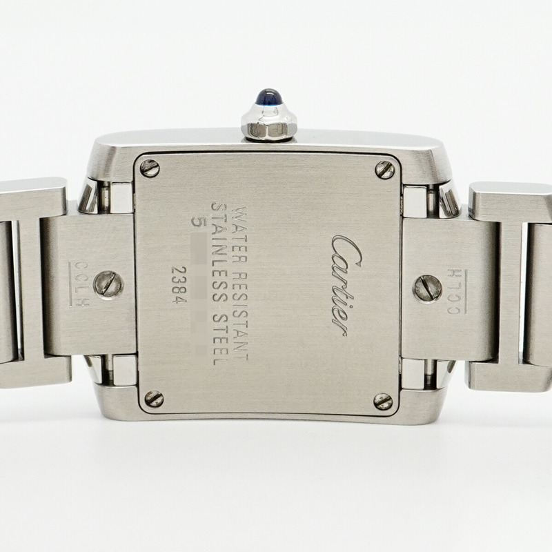 卡地亞 Tank Française SM W51008Q3 白色錶盤女錶-4