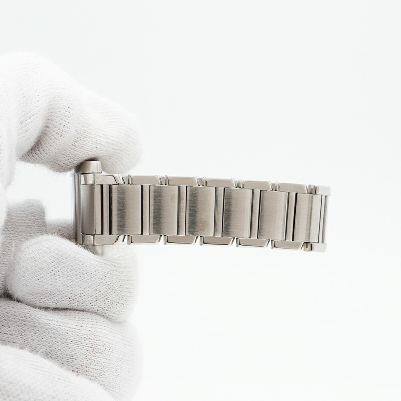 卡地亞 Tank Française SM W51008Q3 白色錶盤女錶-5