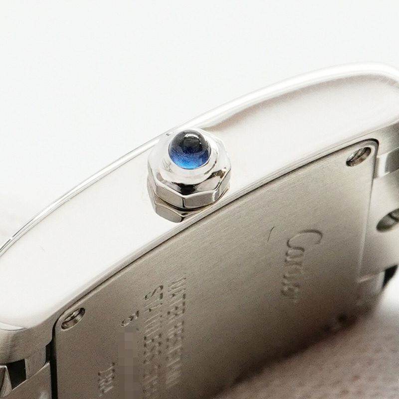 卡地亞 Tank Française SM W51008Q3 白色錶盤女錶-8