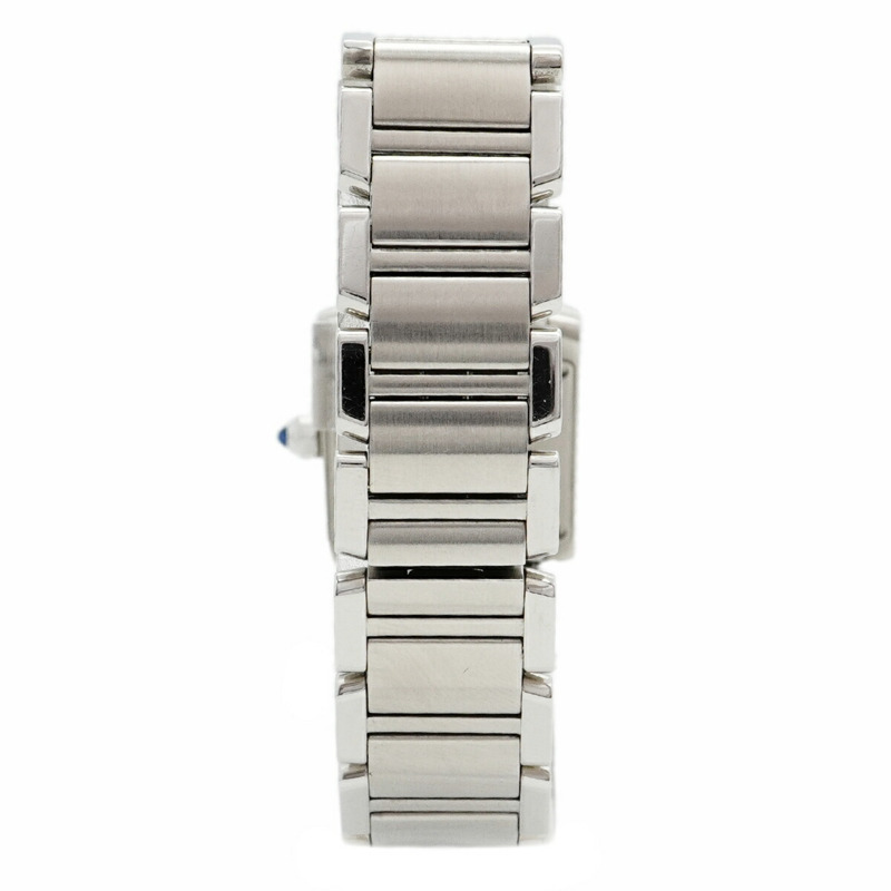 卡地亞 Tank Française SM WE110006 銀色錶盤小姐腕錶-7