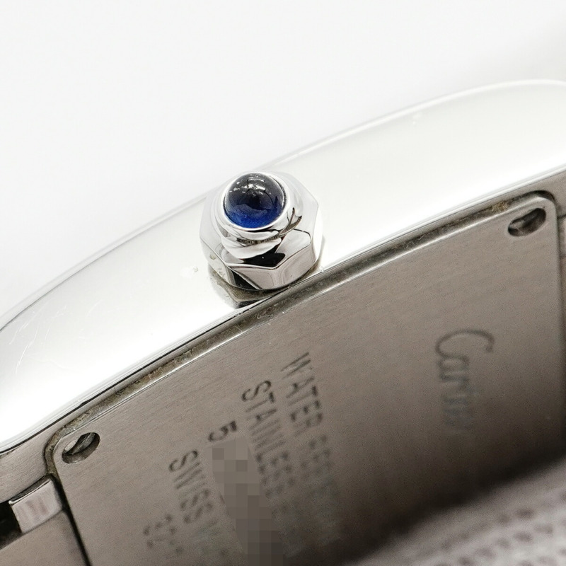 卡地亞 Tank Française SM WE110006 銀色錶盤小姐腕錶-8