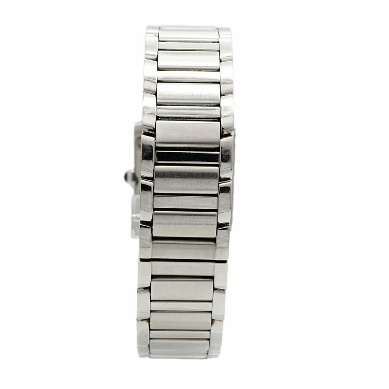 卡地亞 Tank Française SM WSTA0065 銀色錶盤女士腕錶-7