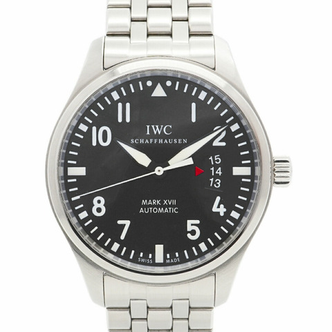 IWC 沙夫豪森飛行員 IW326504 男士黑色錶盤手錶