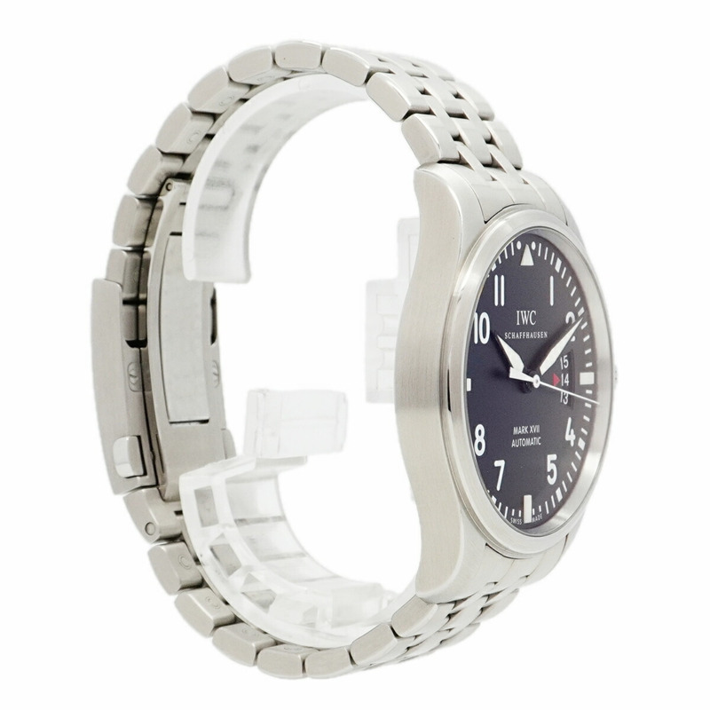 IWC 沙夫豪森飛行員 IW326504 男士黑色錶盤手錶-2