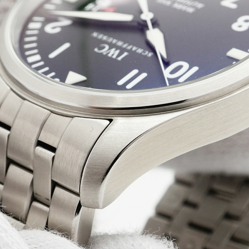 IWC 沙夫豪森飛行員 IW326504 男士黑色錶盤手錶-6