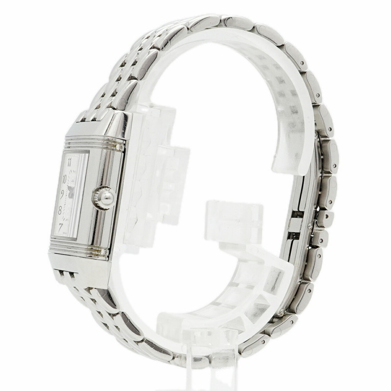 積家 Reverso Duetto 266.8.44 銀色錶盤女錶-1