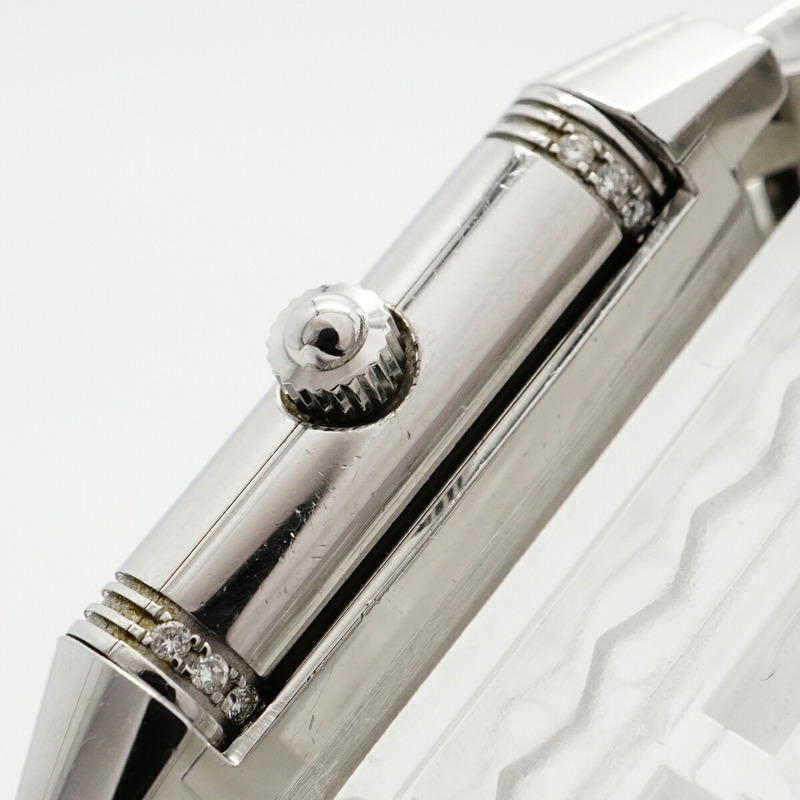 積家 Reverso Duetto 266.8.44 銀色錶盤女錶-10