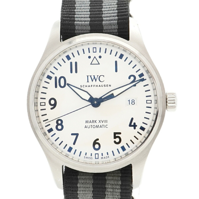 IWC 沙夫豪森飛行員 IW327002 銀色錶盤男士手錶-0