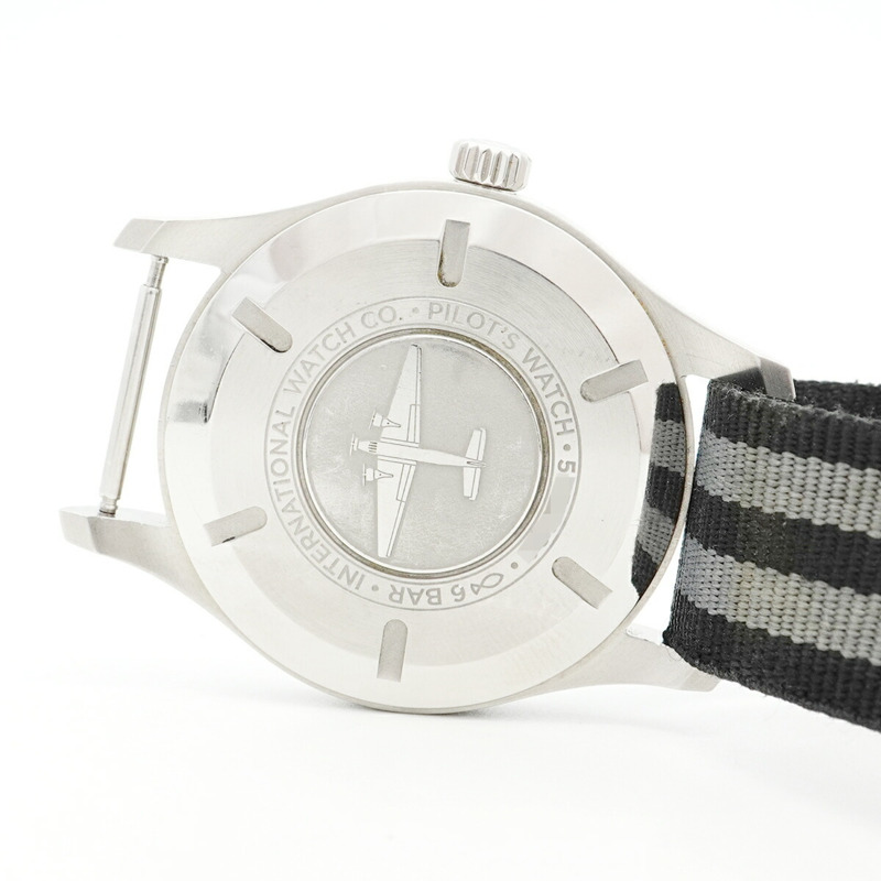 IWC 沙夫豪森飛行員 IW327002 銀色錶盤男士手錶-4