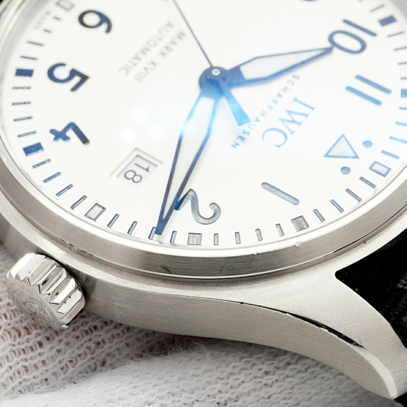 IWC 沙夫豪森飛行員 IW327002 銀色錶盤男士手錶-5