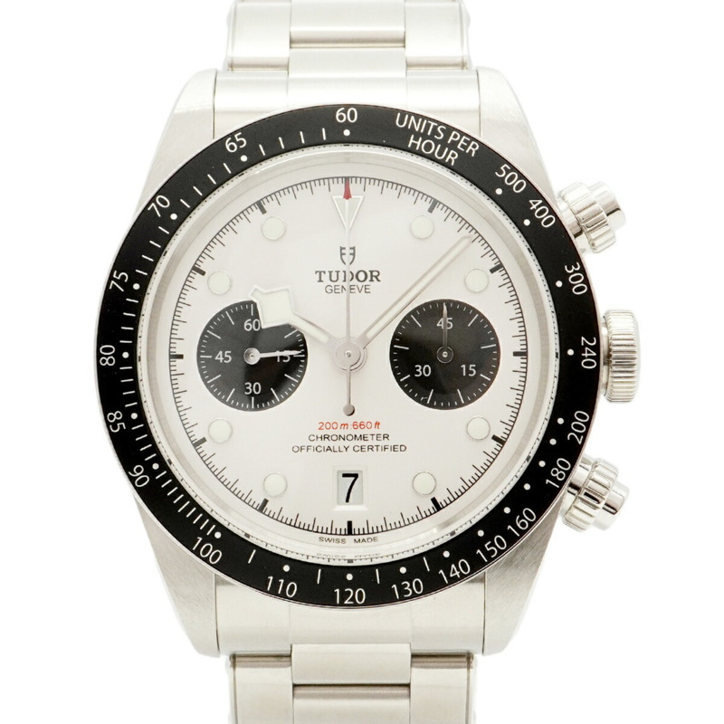 帝舵碧灣系列 79360N 銀色錶盤男士腕錶-0