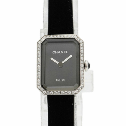 香奈兒 Premiere Ribbon H7942 黑色錶盤小姐腕錶