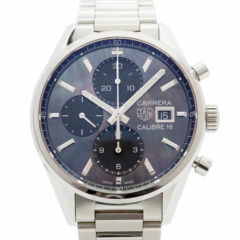 TAG Heuer 豪雅卡萊拉系列 CBK2116 黑色錶盤男士腕錶-0