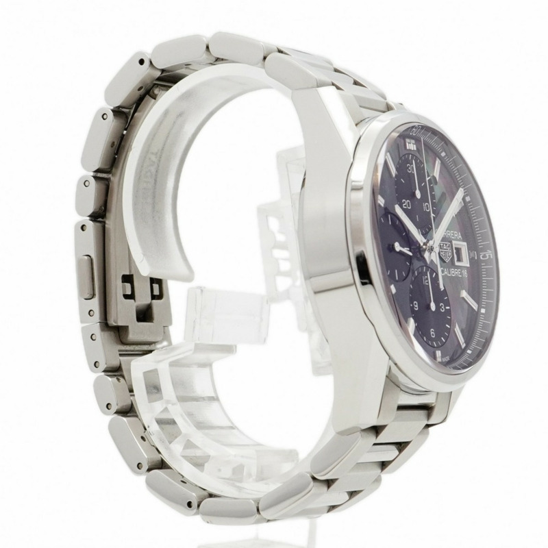 TAG Heuer 豪雅卡萊拉系列 CBK2116 黑色錶盤男士腕錶-2