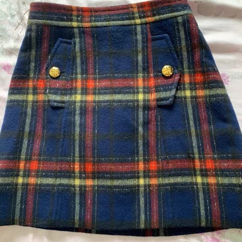 Miumiu羊絨短裙38碼