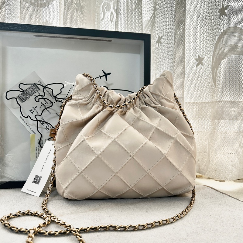 TORY BURCH Felming  Hobo 軟皮革鏈帶流浪包-1