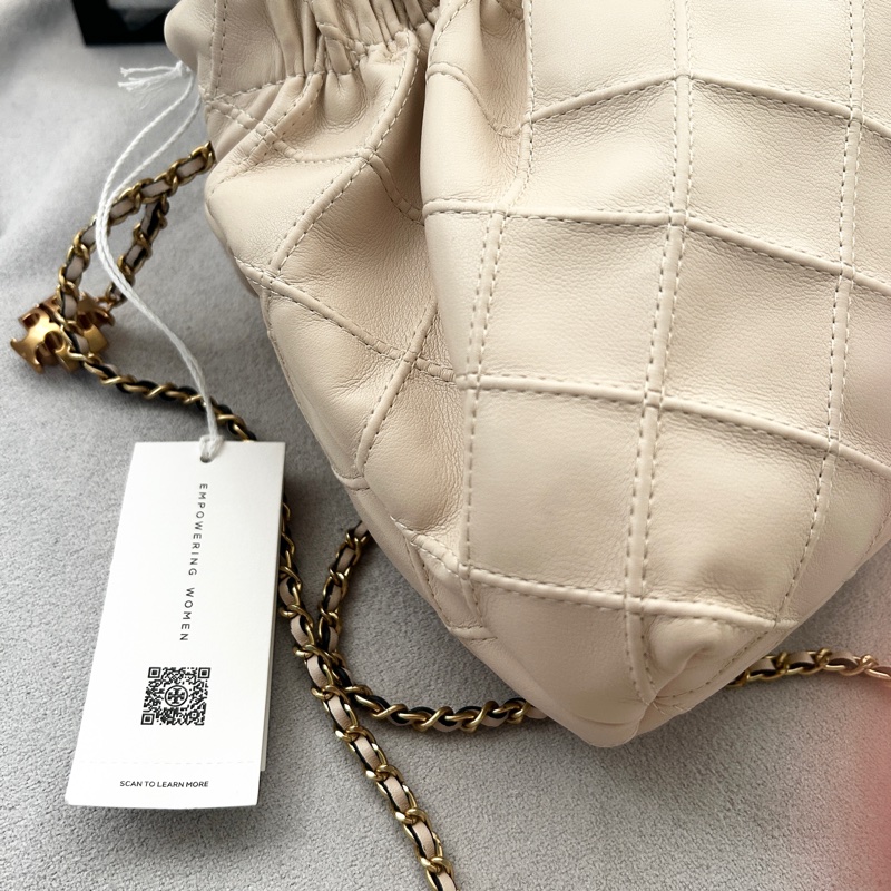 TORY BURCH Felming  Hobo 軟皮革鏈帶流浪包-2