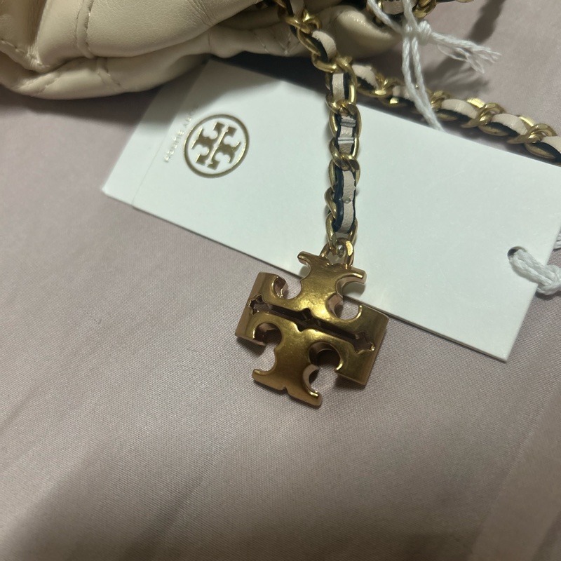 TORY BURCH Felming  Hobo 軟皮革鏈帶流浪包-12