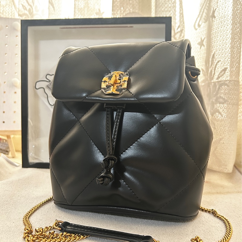 Tory Burch Kira 鑽石絎縫迷你背包/側背包-0