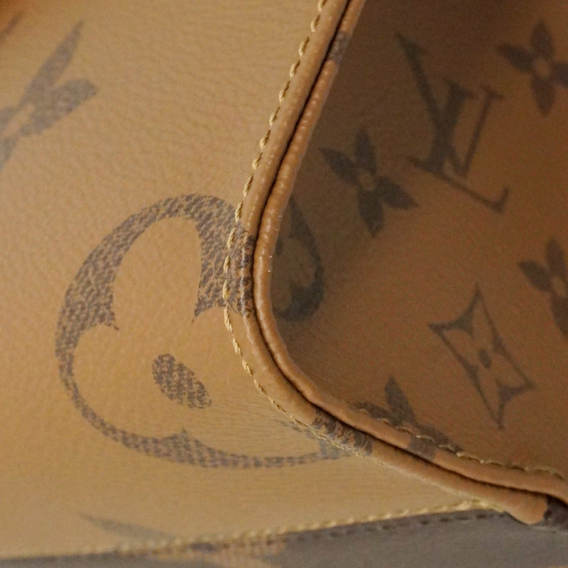 路易威登 Monogram Giant Reverse On-the-Go PM 手提包 M46373 棕色 女士兩用包 P2453681-5