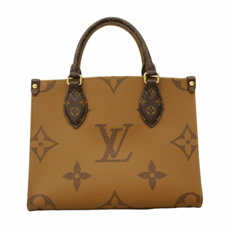 路易威登 Monogram Giant Reverse On-the-Go PM 手提包 M46373 棕色 女士兩用包 P2453681-8